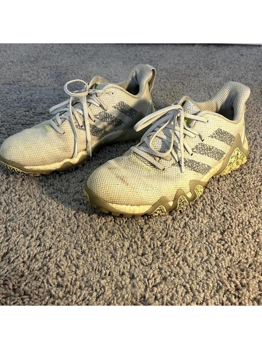 Adidas Men's Cream and Grey Trainer
